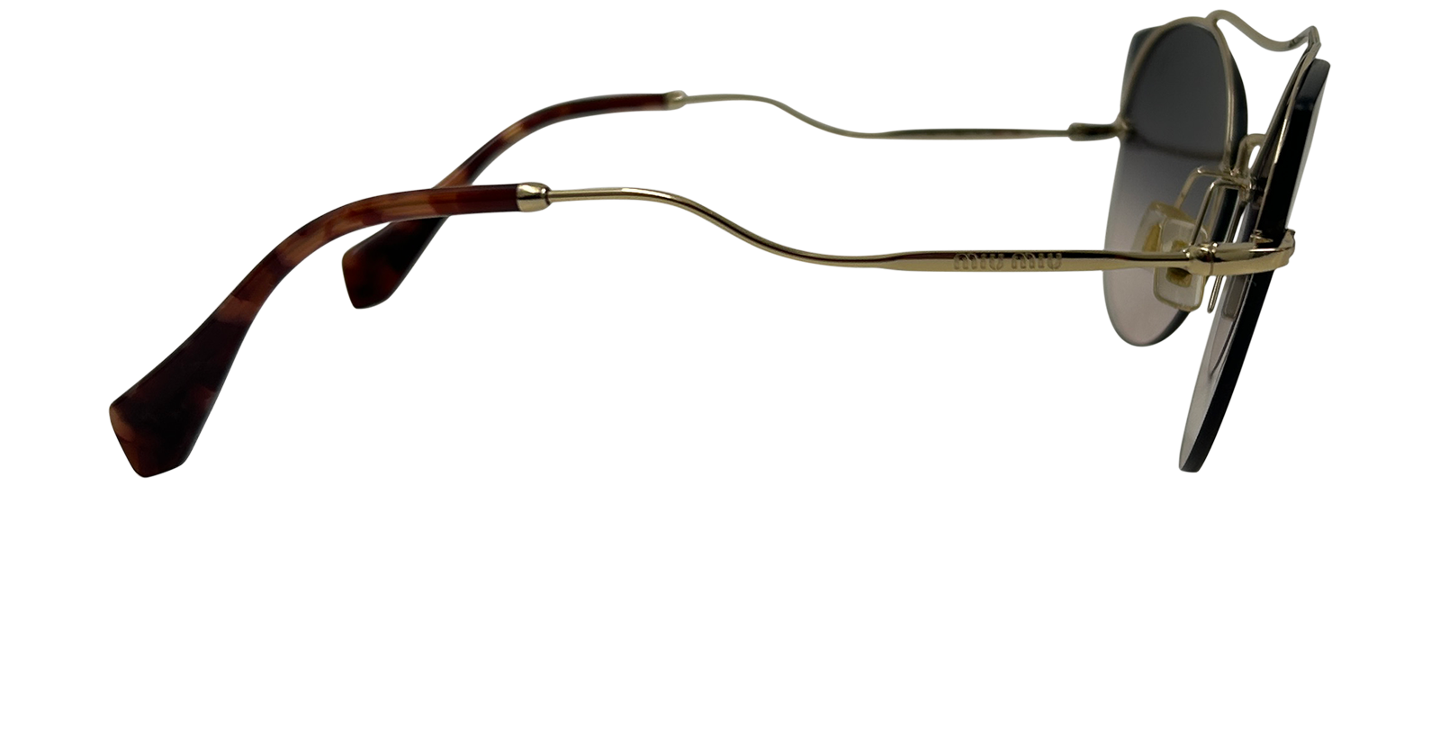 Miu Miu Gafas de Sol, 100&euro;, Accesorios, Morado, Metal - Latón, Vista lateral